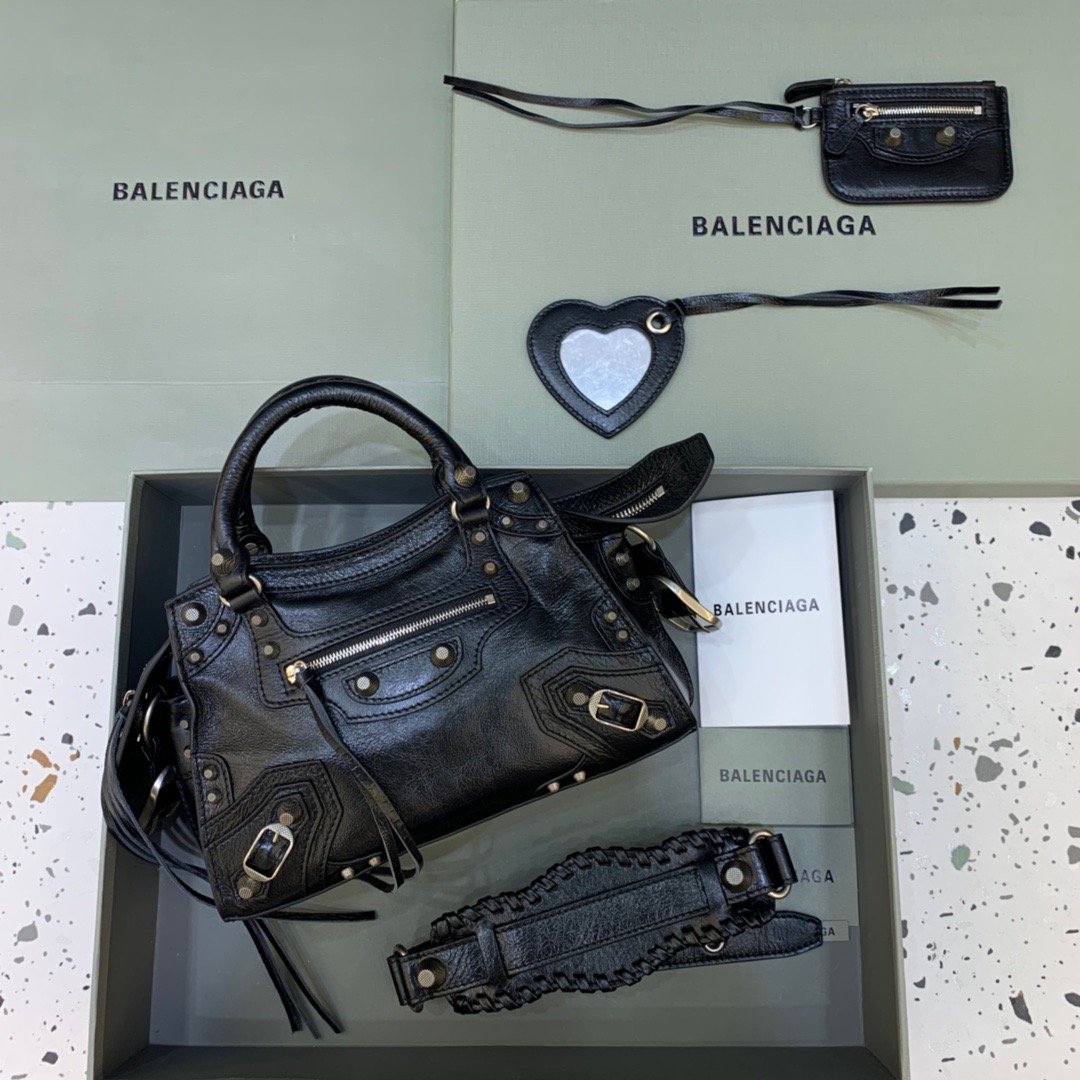 Ba1en*iaga Neo Cagole XS Handbag In Black, For Women, Women’s Bags 10.2in/26cm 700940210B01000