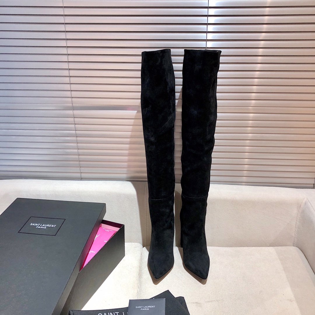 Sa1nt Lau*nt Women’s High Boots Black For Women Y51