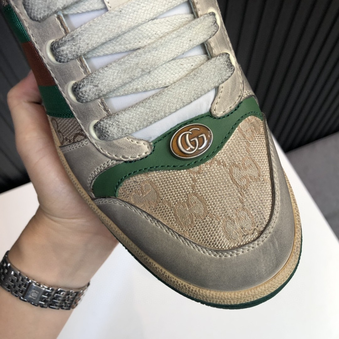 Gvc*1 Women’s GG Screener Distressed Green Orange For Women 570443 9Y920 9666
