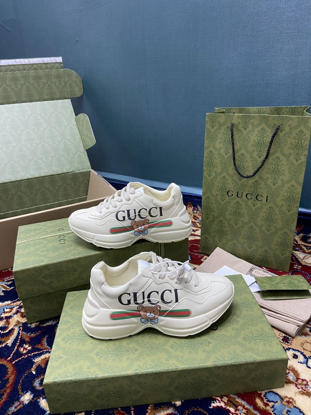 Gvc*1 KAI x Gvc*1 Rhyton Sneaker White Ivory For Men 660020-DRW00-9522