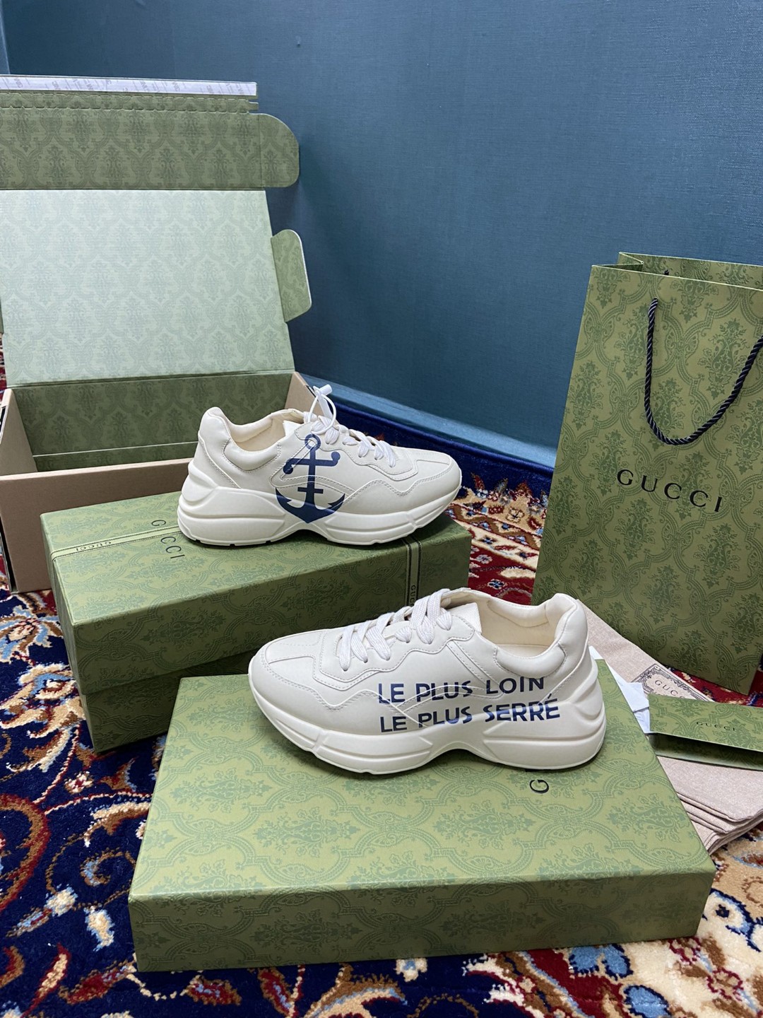 Gvc*1 Women’s Rhyton Sneaker With Anchor White Ivory For Women 576052