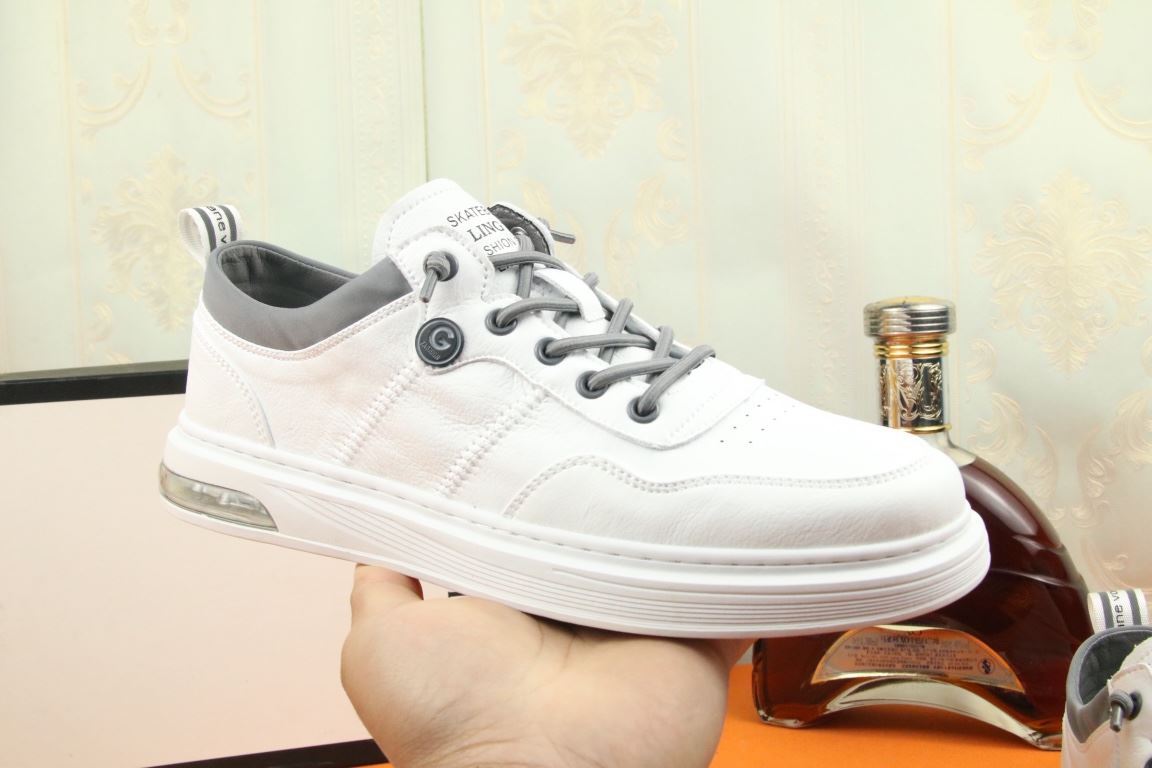 Jieshou x Gvc*1 Men’s Sneakers Breathable Spring Autumn Winter White And Gray For Men