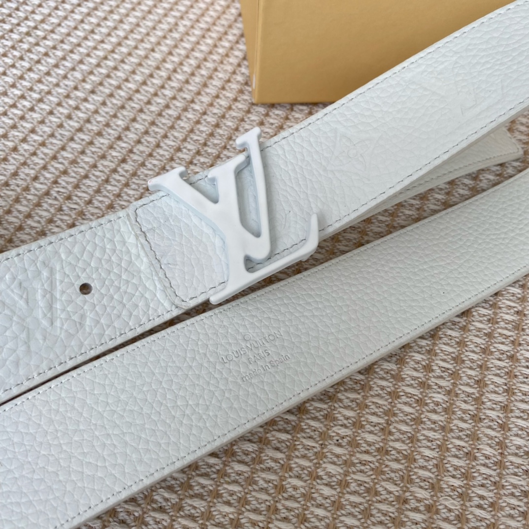 L0vis Vvtt0n Iconic Reversible LV Belt White