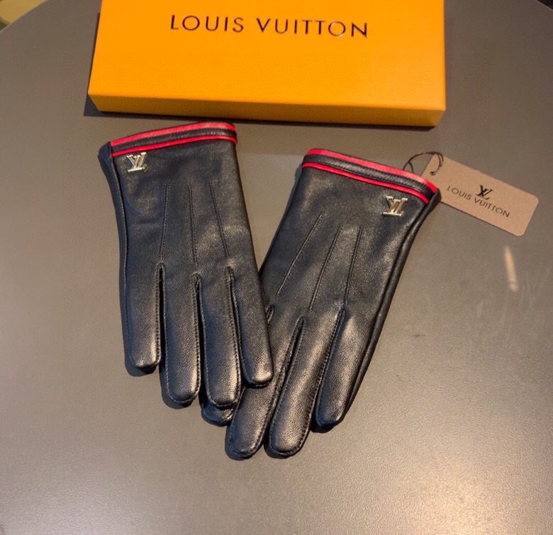 L0vis Vvtt0n Gloves In Black