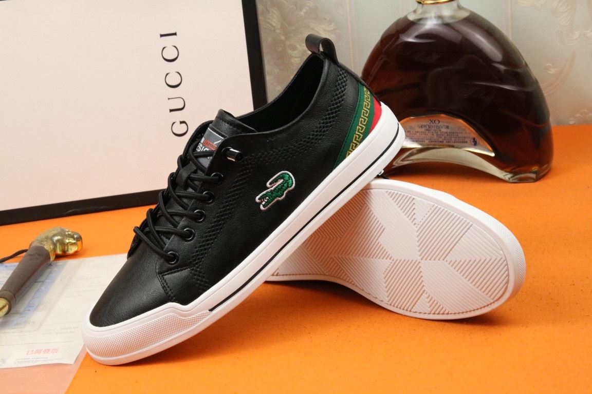 Gvc*1 Men’s Sneaker Loafer With Embroidered Crocodile Black For Men
