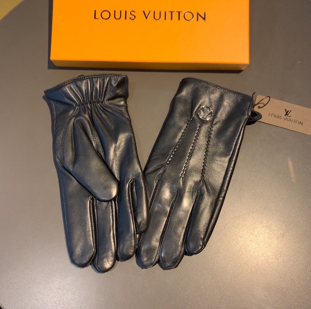 L0vis Vvtt0n Gloves In Black