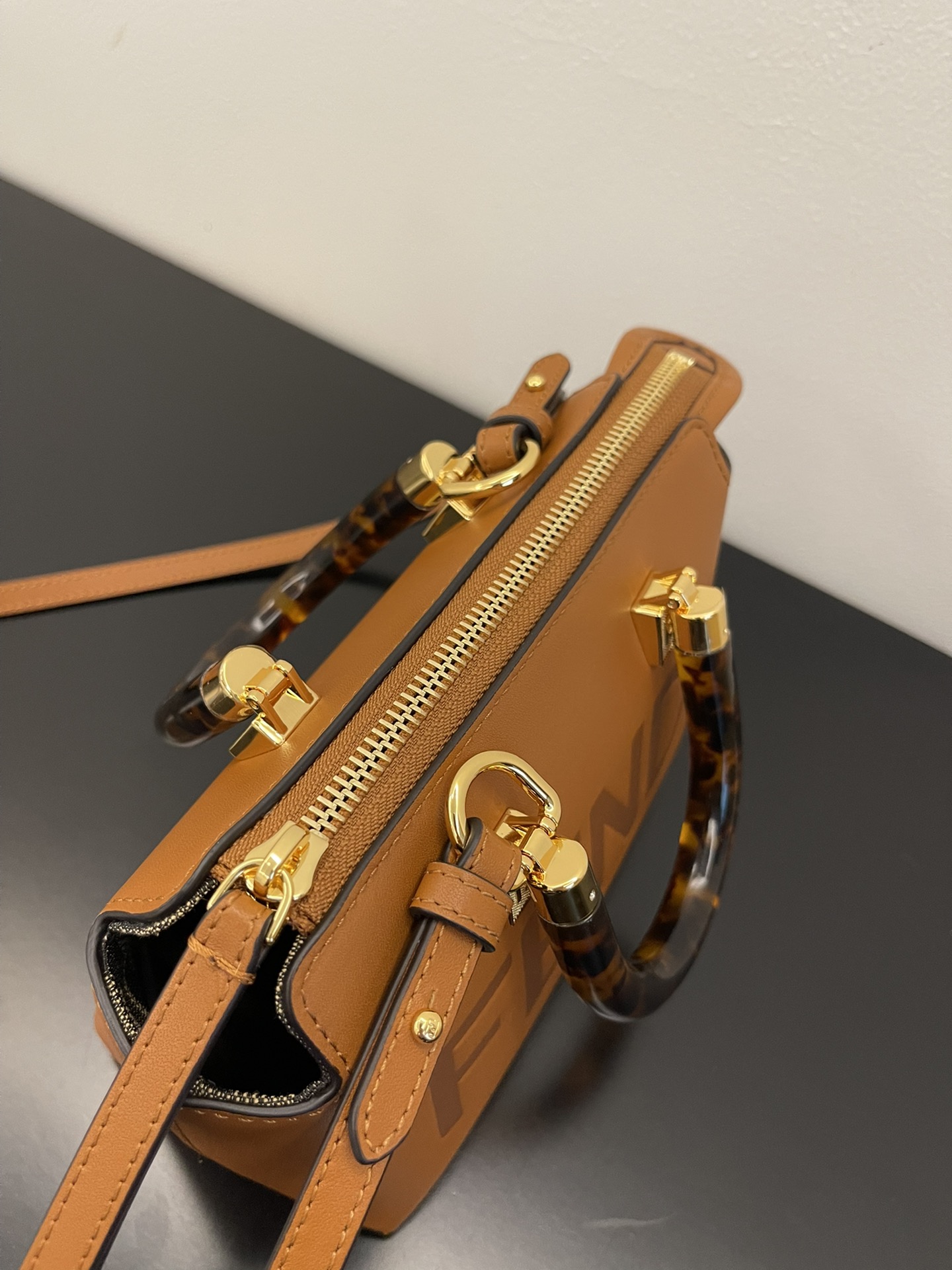 F**di By The Way Brown Mini Bag For Women 20.5cm/8.1in 8BS067 ABVL F0NYJ
