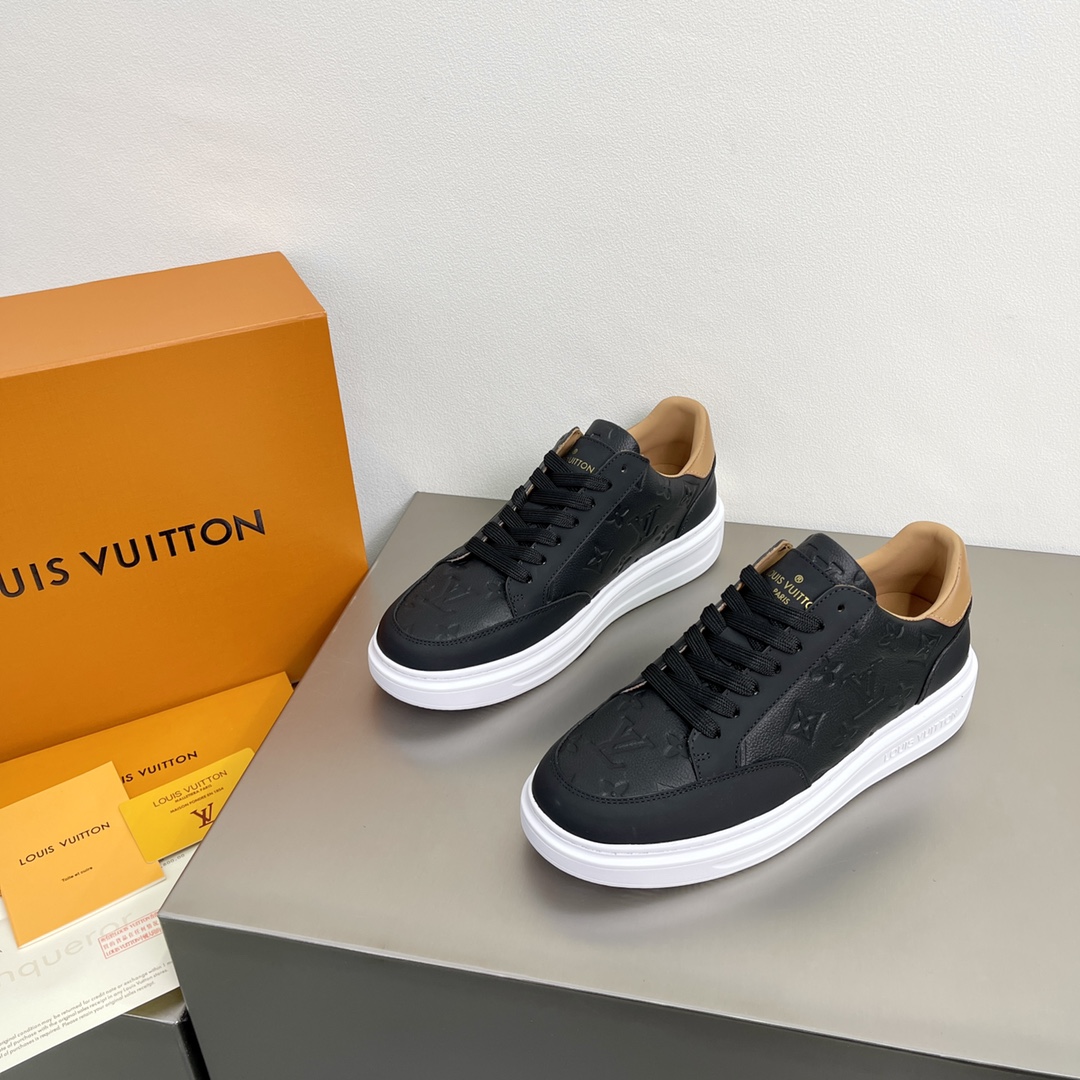 L0vis Vuittion Beverly Hills Sneaker Black For Men LV 1A8V43