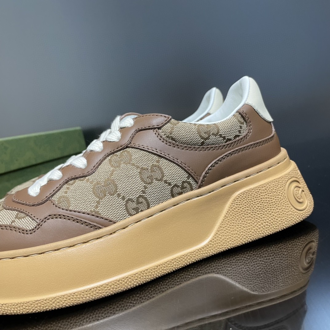 Gvc*1 Men’s GG Sneaker Brown And Beige For Men 676092 UPG20 2866