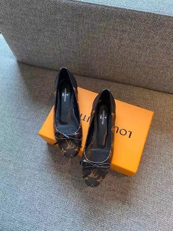 L0vis Vvtt0n Women’s Joy Ballerina Brown And Black For Women LV