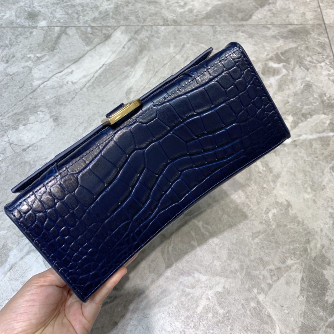 Ba1en*iaga Hourglass Small Handbag In Dark Blue, For Women, Women’s Bags 9in/23cm 5935461LRGM4611