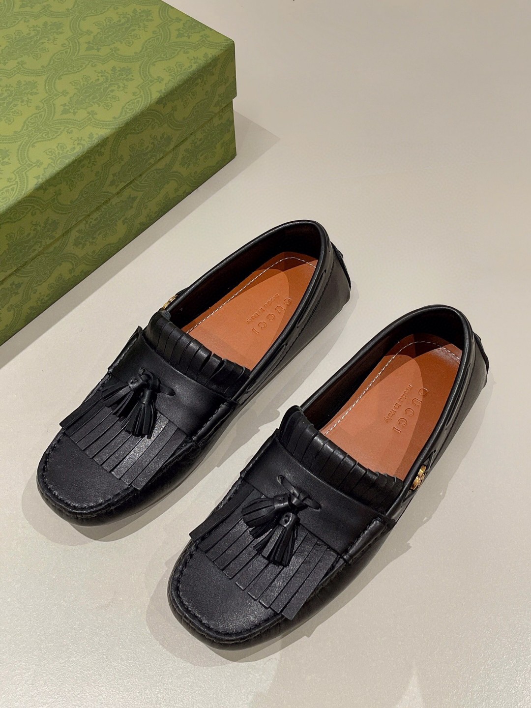 Gvc*1 Men’s Loafer With Driver Interlocking G Black For Men 624699