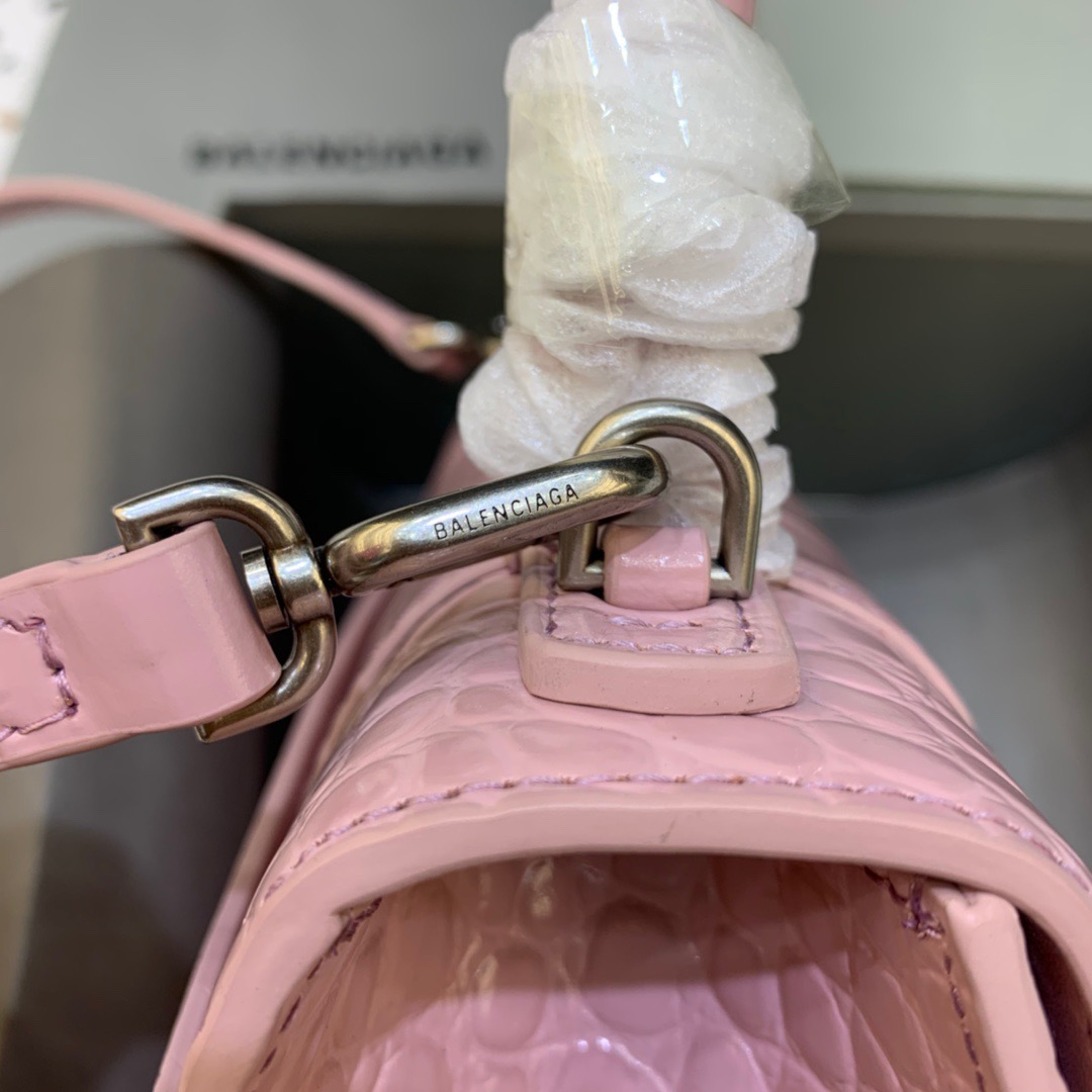Ba1en*iaga Hourglass Small Handbag In Pink, For Women, Women’s Bags 9in/23cm 5935461LR6Y5906