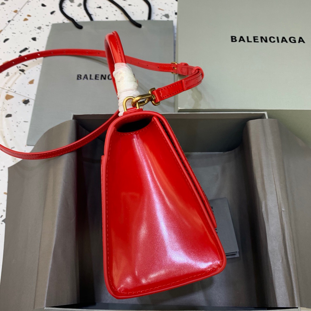 Ba1en*iaga Hourglass Small Handbag In Bright Red, For Women, Women’s Bags 9in/23cm 5935461QJ4M6406