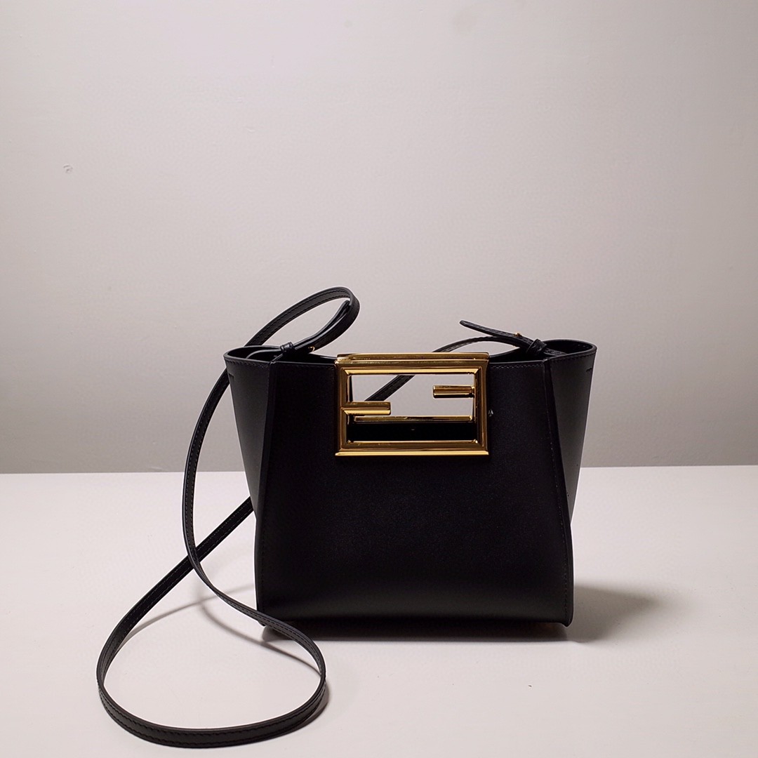 F**di Way Small Black Bag For Woman 20cm/8in 8BS054AAIWF0KUR