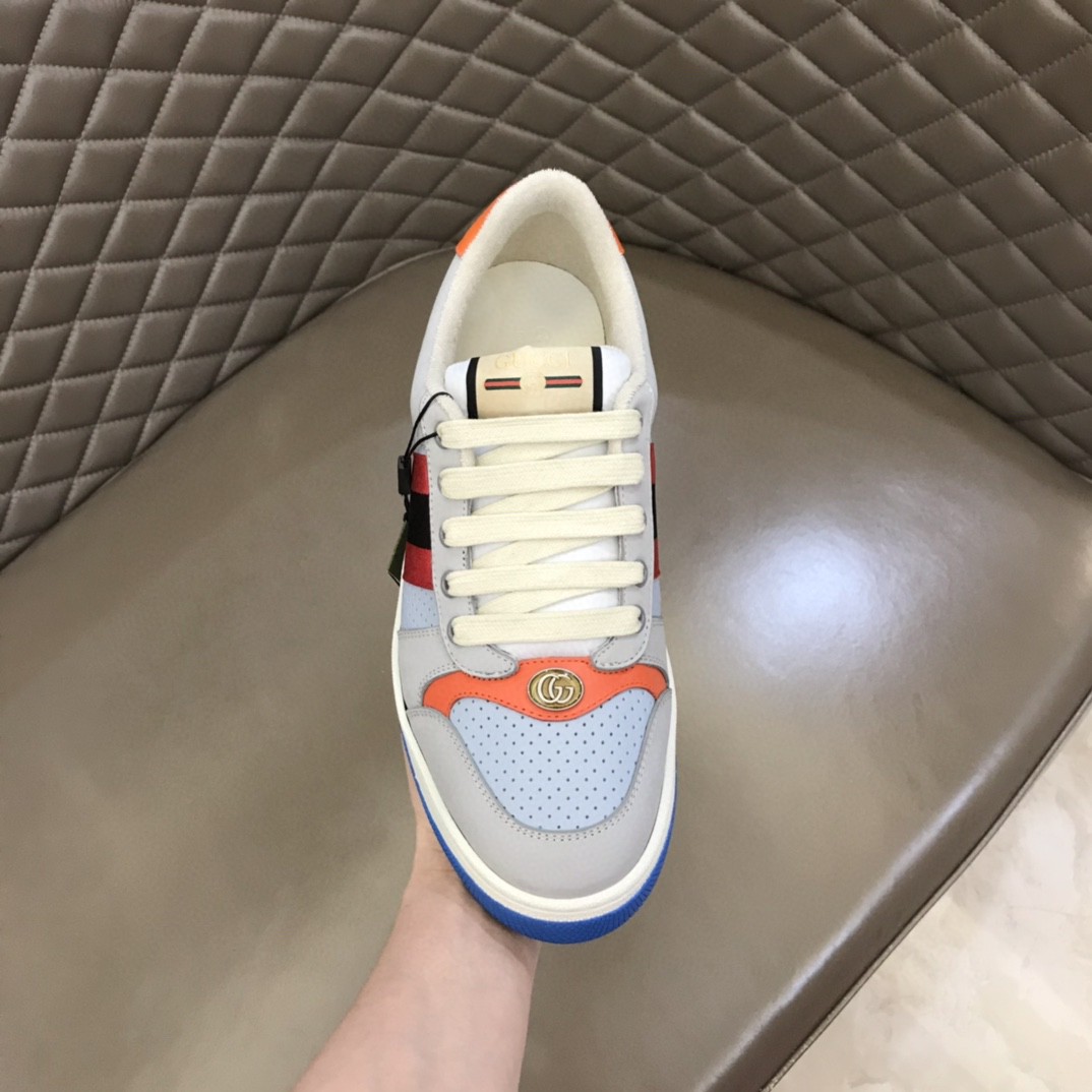 Gvc*1 Gray Screener Sneakers For Women GG Shoes 708296 0YIA0