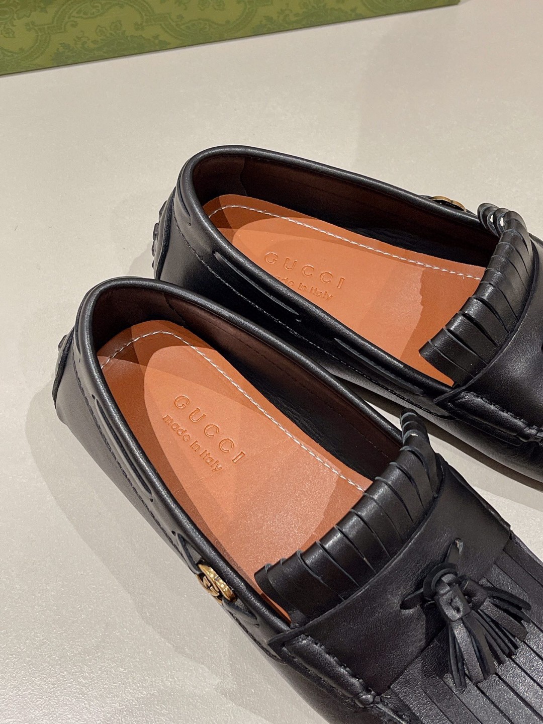 Gvc*1 Men’s Loafer With Driver Interlocking G Black For Men 624699