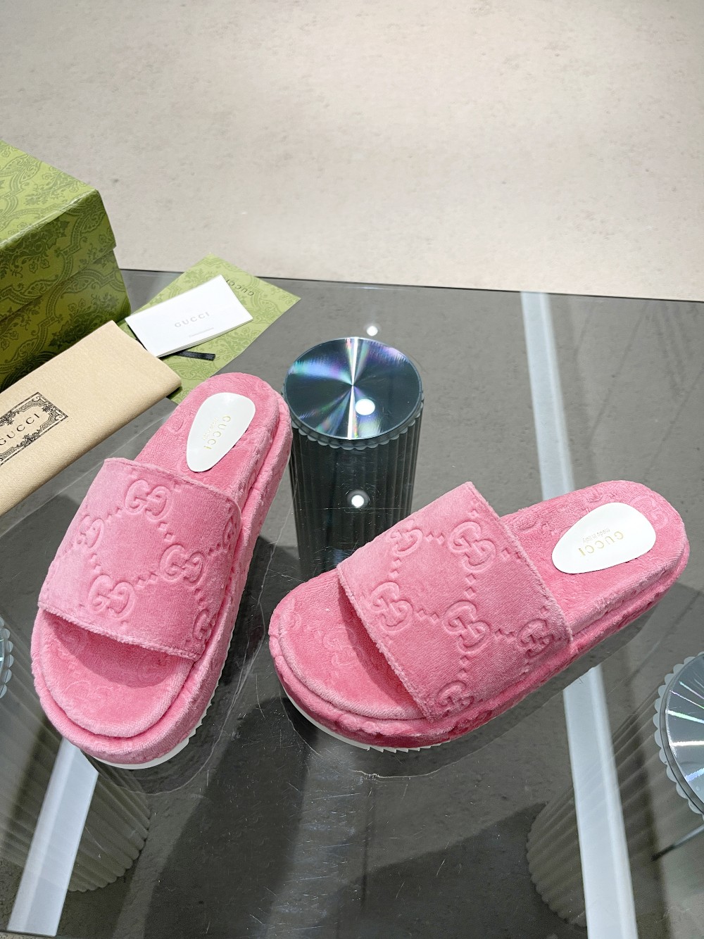 Gvc*1 Women’s GG Platform Sandal Pink For Women GG