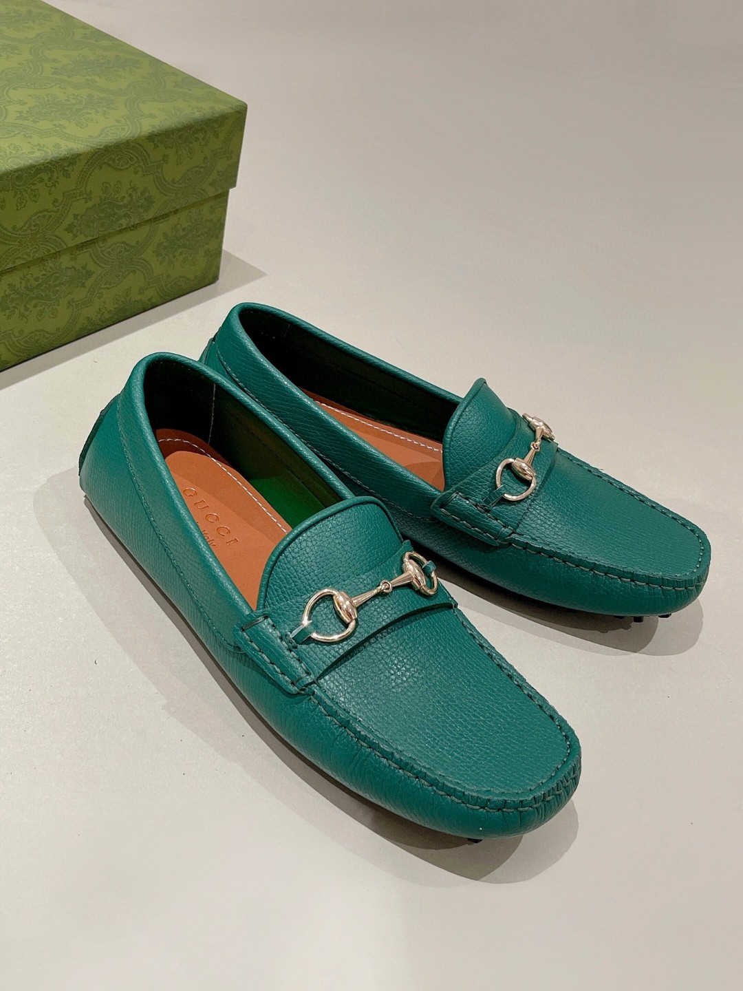 Gvc*1 Men’s Horsebit Driver Green For Men 674254 UDU00 3120