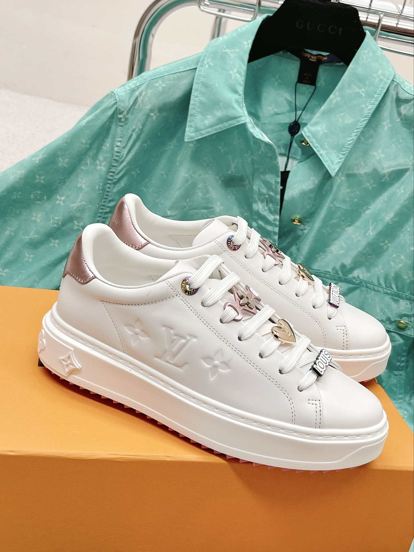 L0vis Vvtt0n Women’s Time Out Sneaker Pink For Women LV 1AADNC