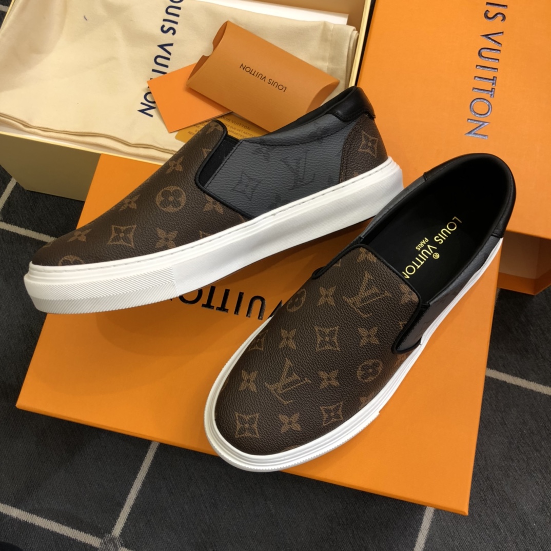 L0vis Vvtt0n LV Slip On Brown For Men LV