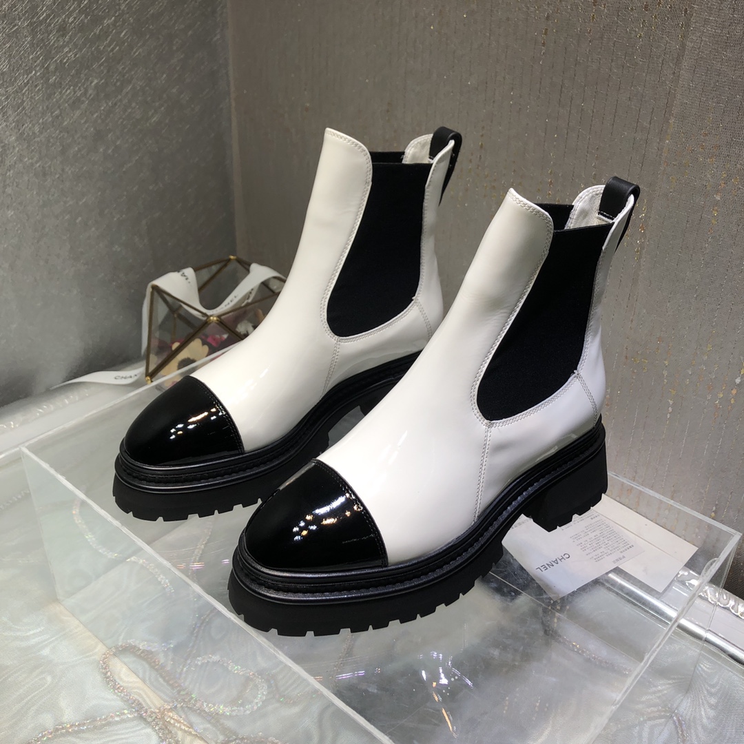 Ch**el Women’s Ankle Boots White For Women 0,7in/ 2cm