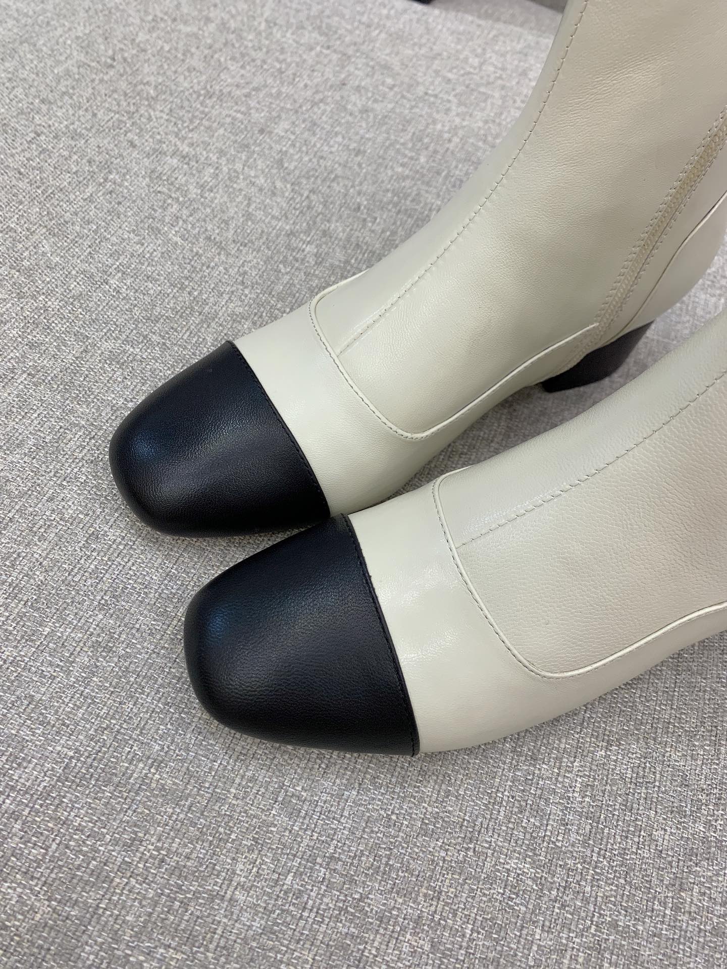 Ch**el Women’s Ankle Boots White For Women 2.2in/5.5cm