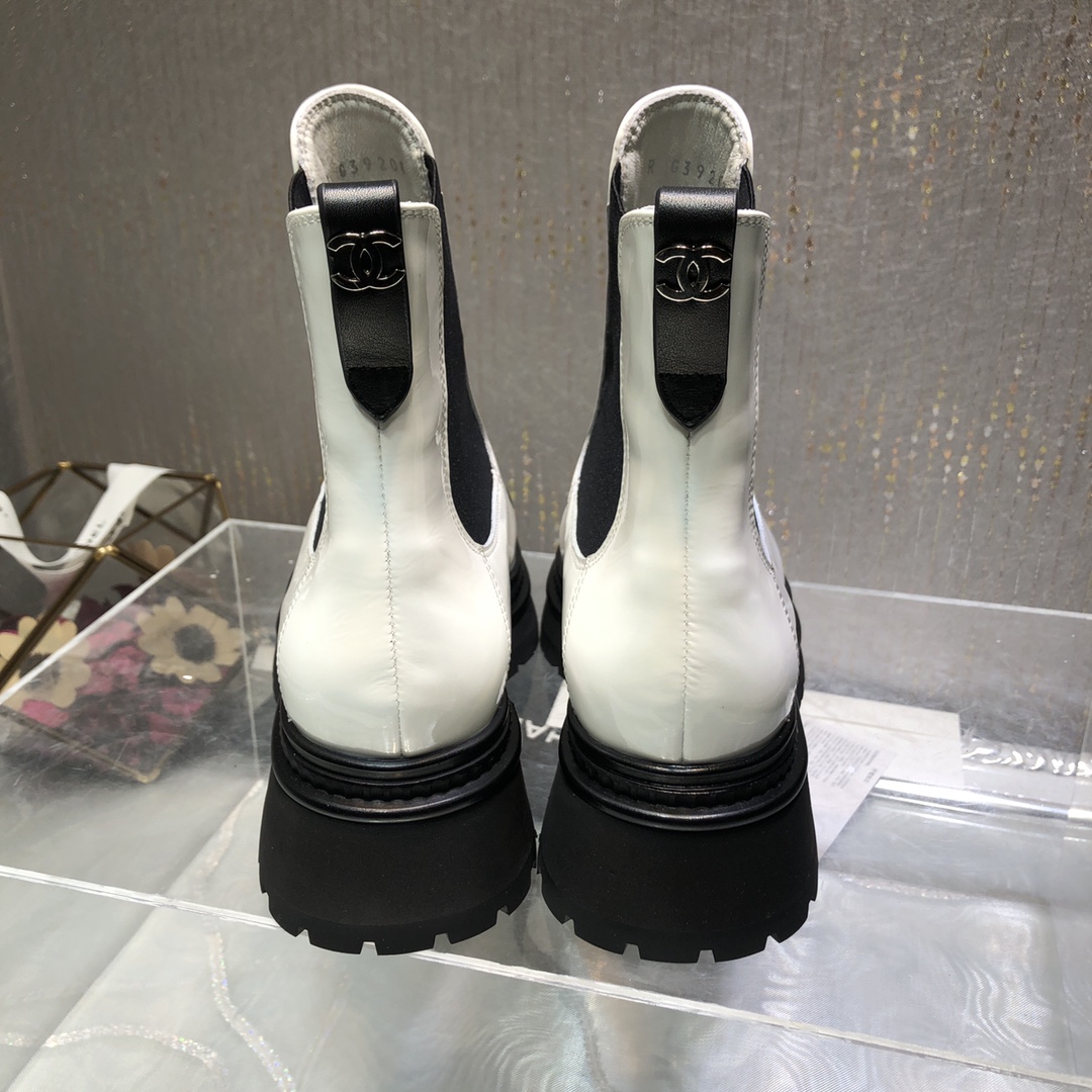 Ch**el Women’s Ankle Boots White For Women 0,7in/ 2cm