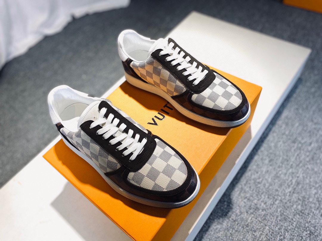 L0vis Vvtt0n Rivoli Sneaker Gray And Brown For Men LV