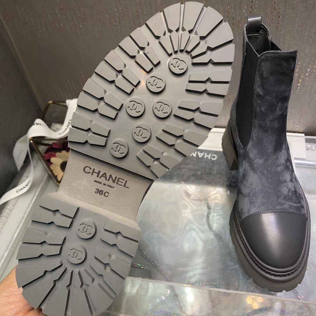 Ch**el Women’s Ankle Boots Grey For Women 0,7in/ 2cm
