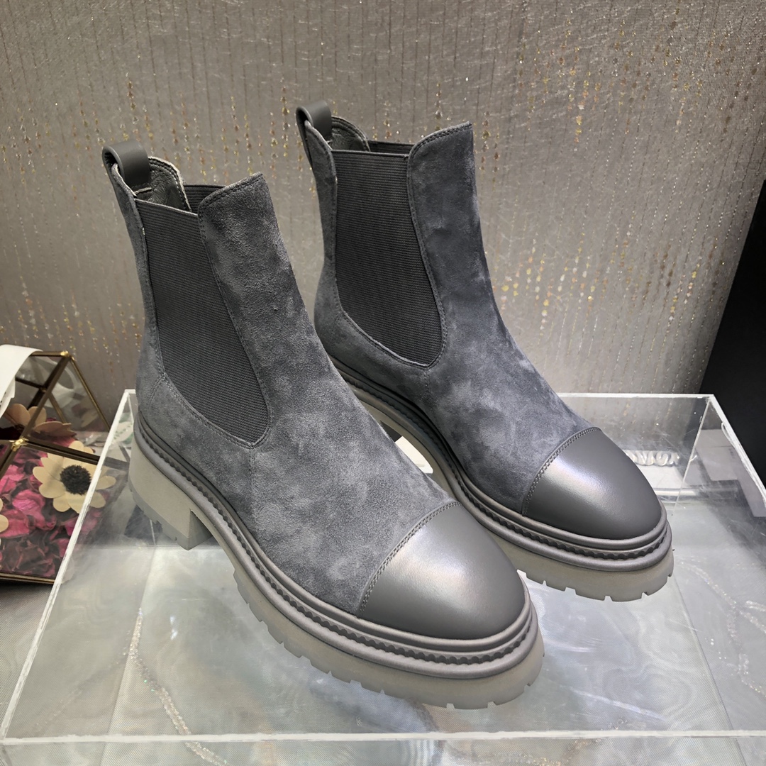 Ch**el Women’s Ankle Boots Grey For Women 0,7in/ 2cm