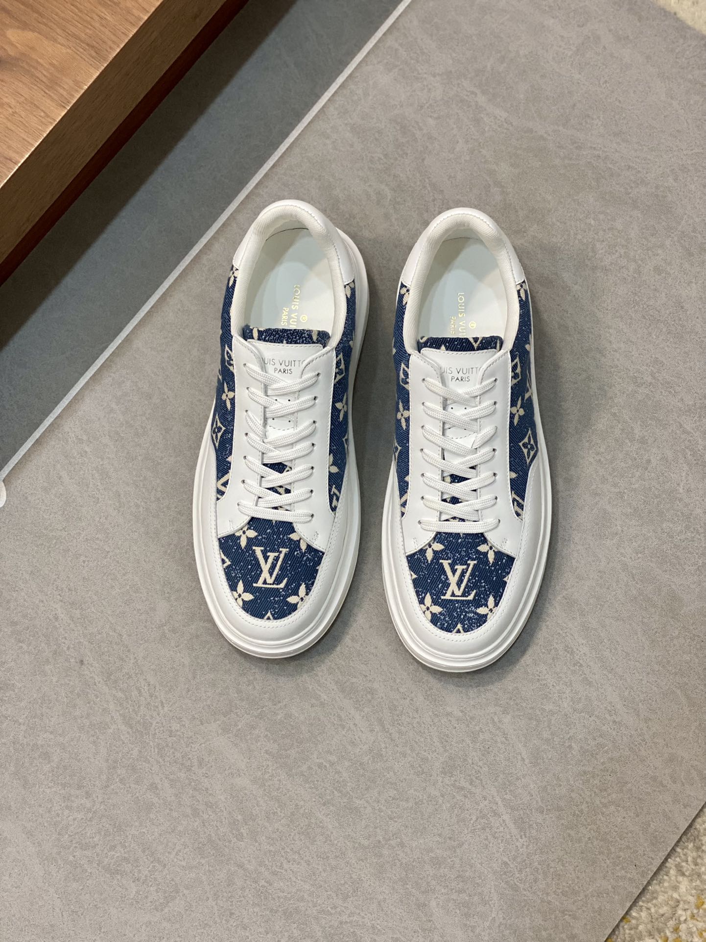 L0vis Vuittion Beverly Hills Sneaker Blue For Men LV