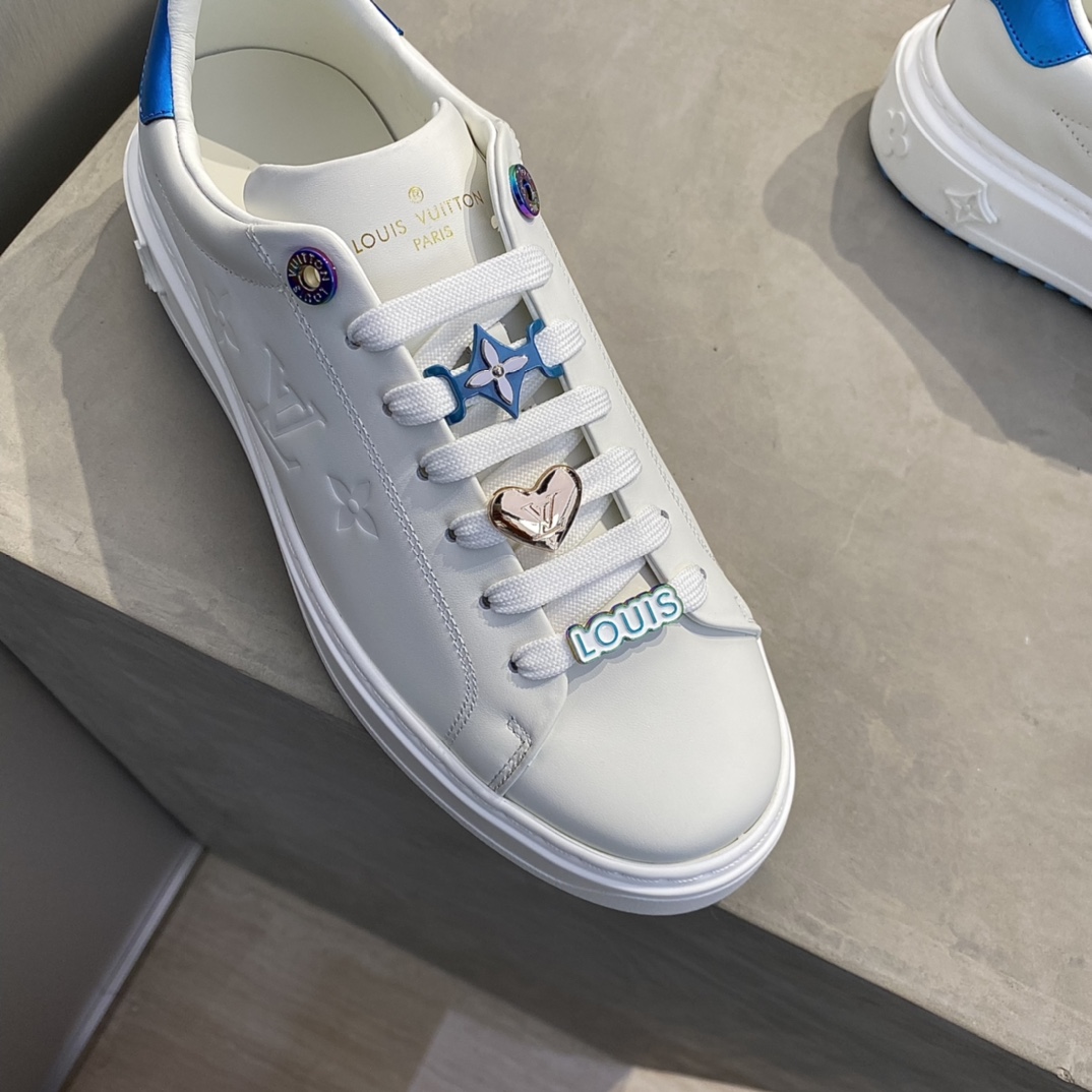 L0vis Vuittion Time Out Sneaker Blue For Men LV