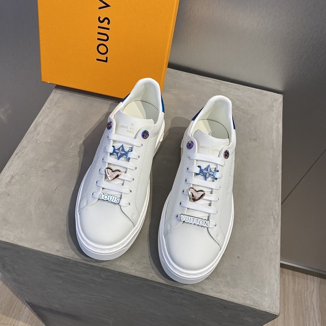L0vis Vuittion Time Out Sneaker Blue For Men LV