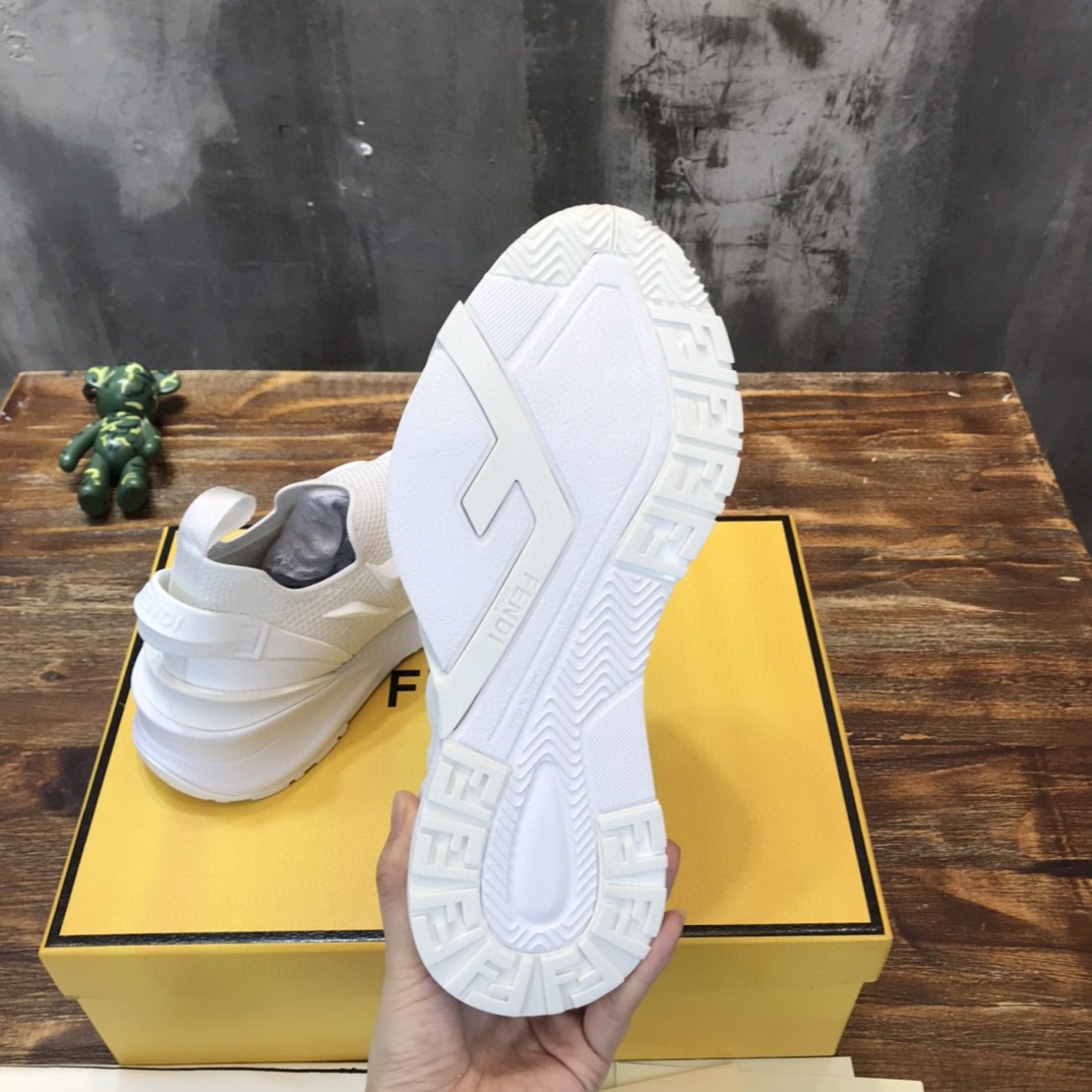F**di Flow White Sneakers For Men 7E1504AHI8
