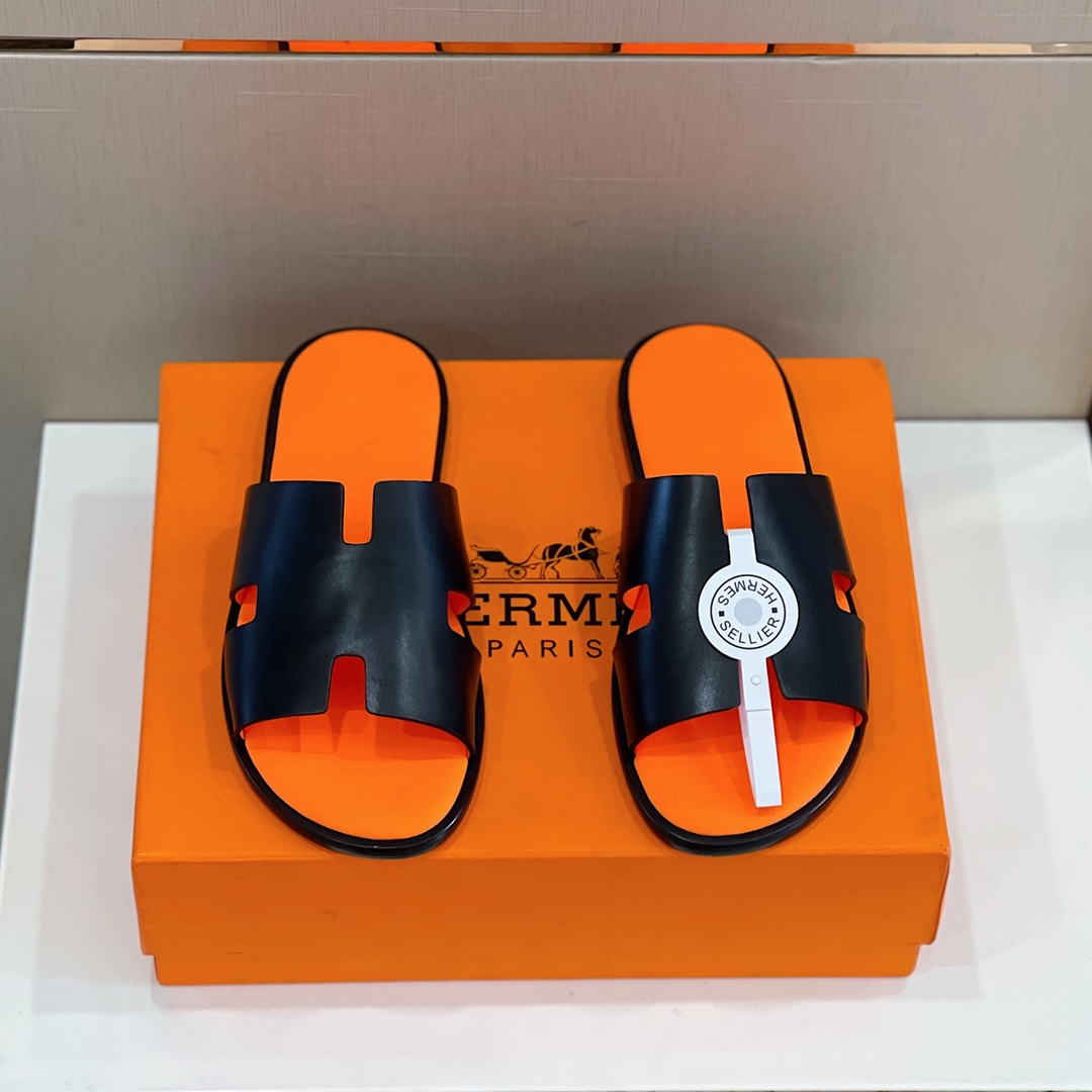H**me5 Izmir Sandal Black And Orange For Men
