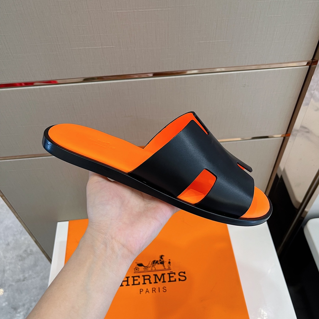 H**me5 Izmir Sandal Black And Orange For Men