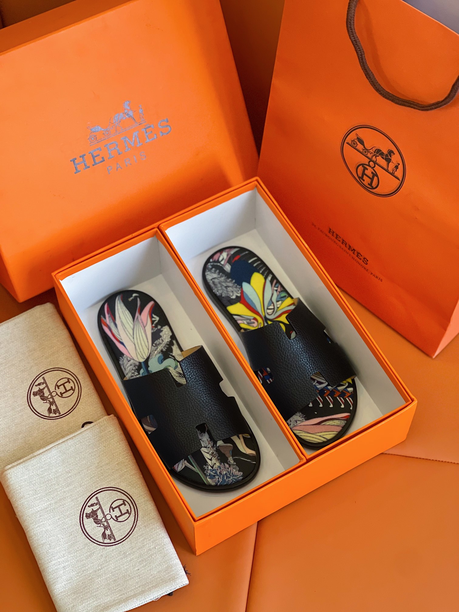 H**me5 Izmir Sandal Black And Multicolor For Men
