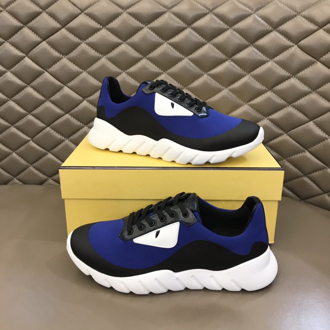 F**di Force Black/Blue Sneakers For Men