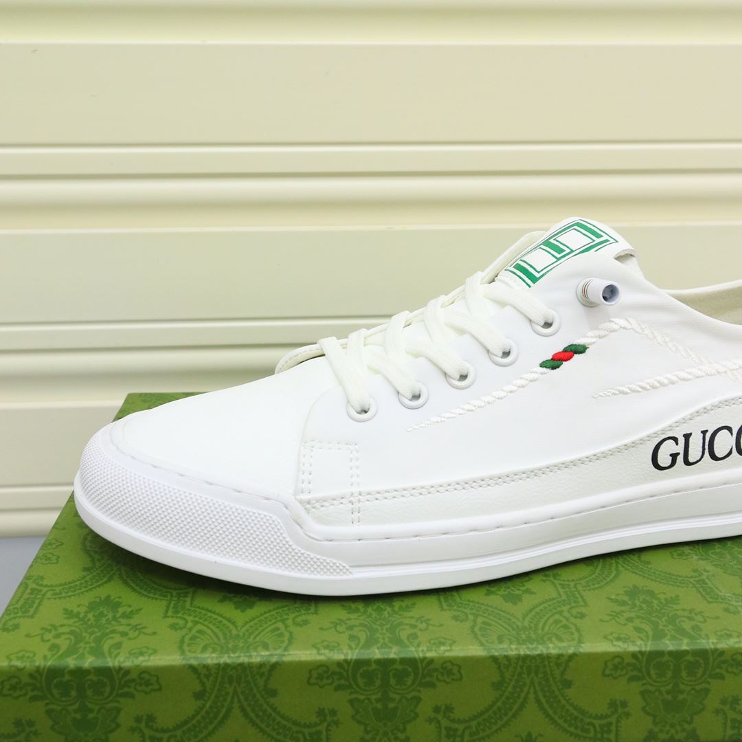Gvc*1 Men’s Sneakers With Twisted Rope Embroidered White For Men