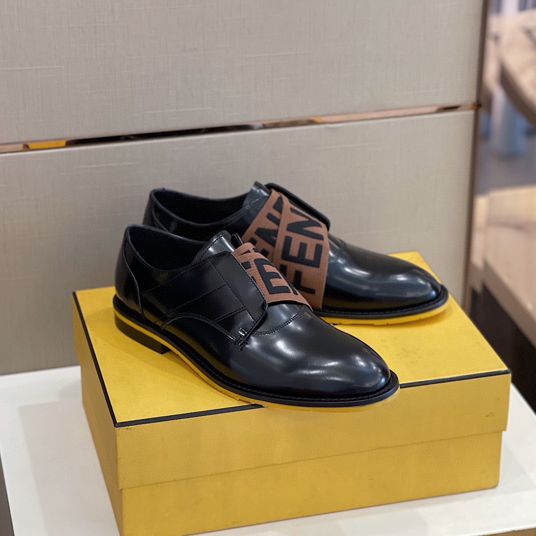 F**di Force Black/Brown Shoes For Men