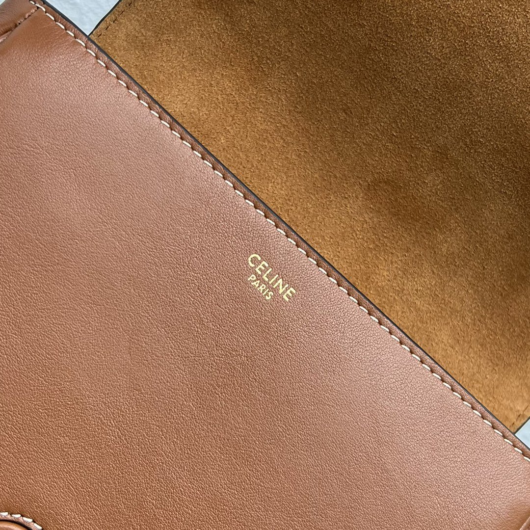 Ce1i*e Folco Cuir Triomphe Tan For Women 7in/19cm 198263DU3.04LU