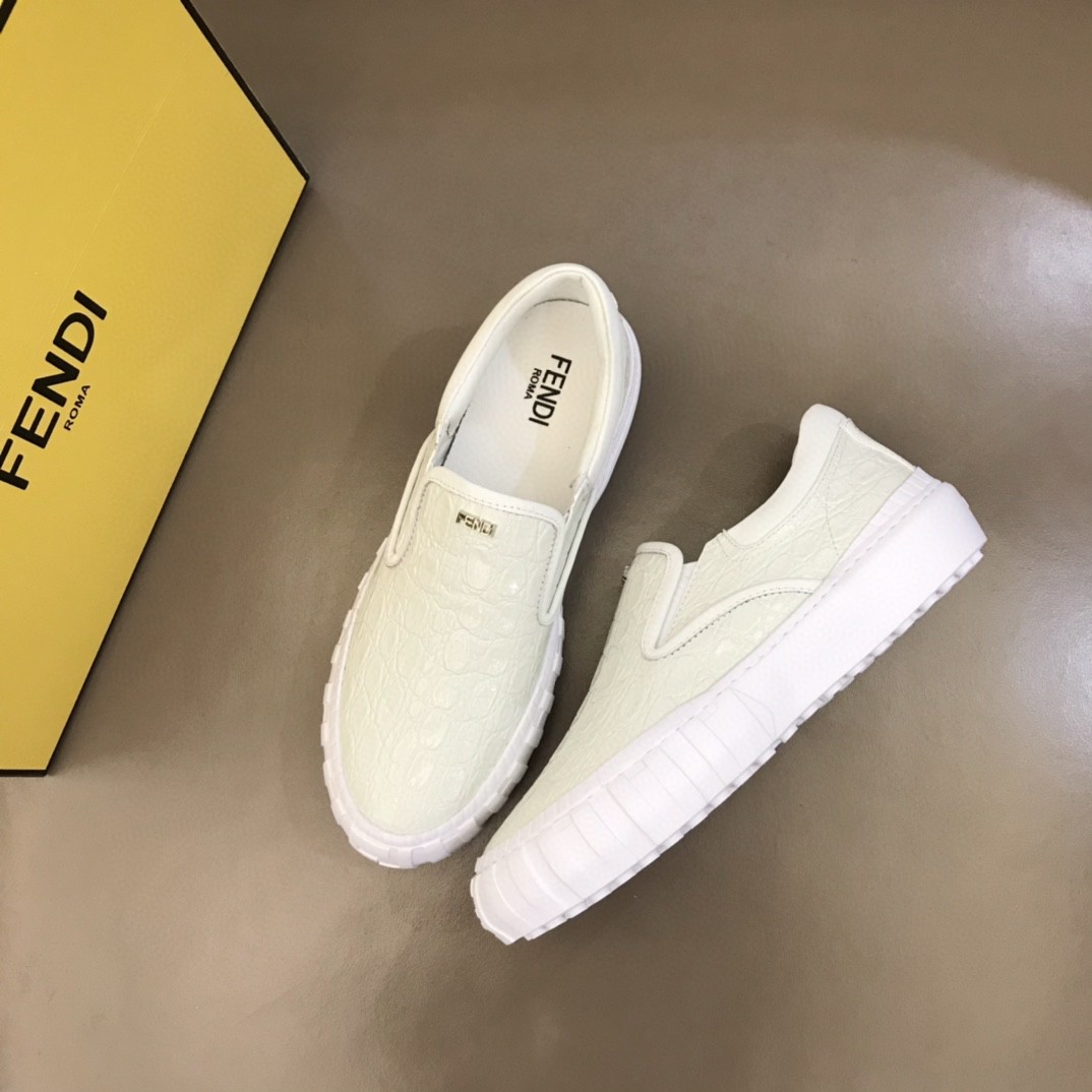 F**di Force Slip On Sneakers White For Men 7E1454