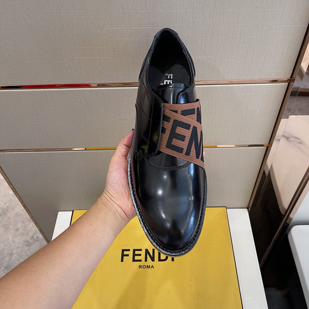 F**di Force Black/Brown Shoes For Men