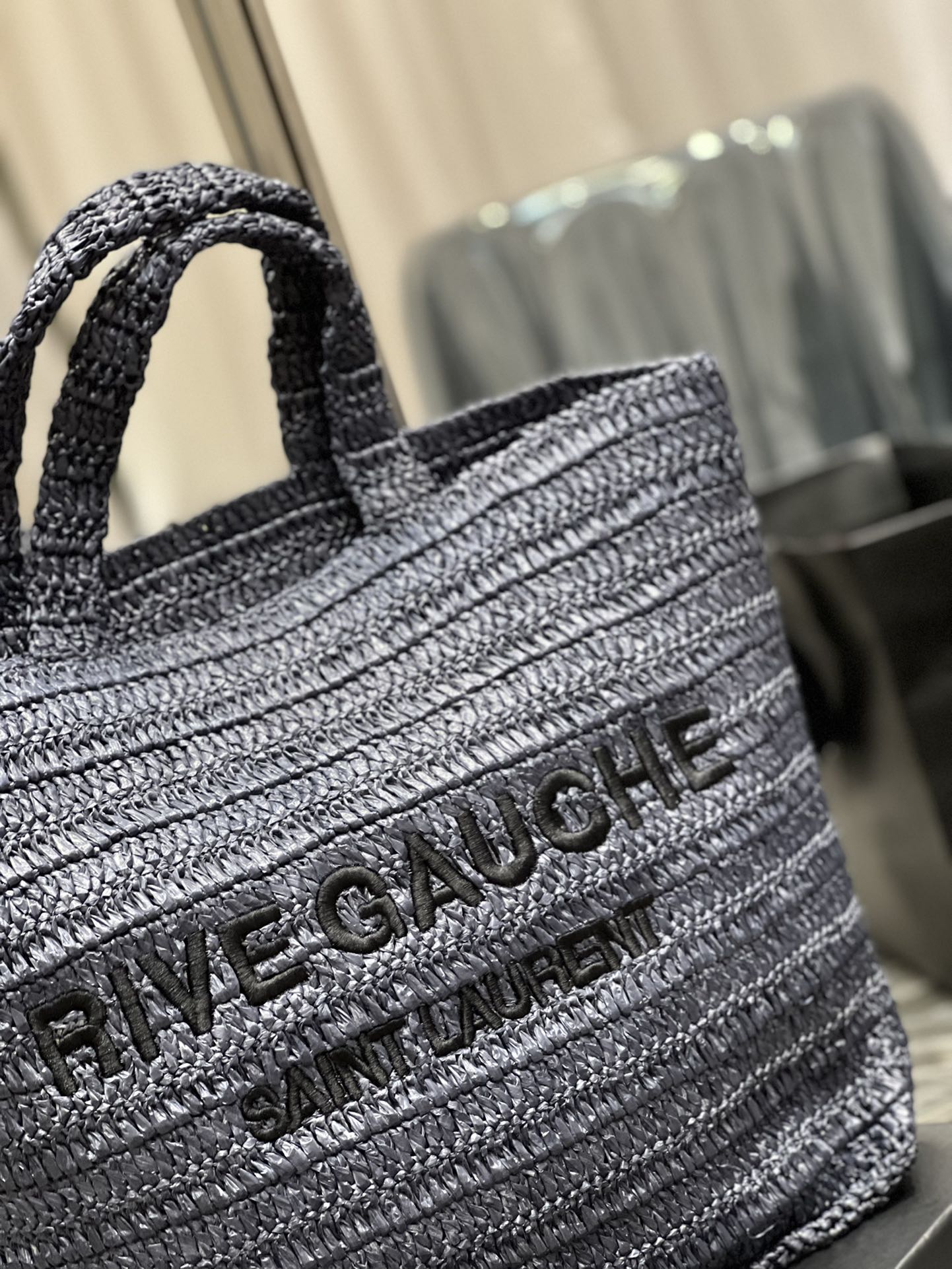 Sa1nt Lau*nt Rive Gauche S*pple Tote Bag Grey For Women, Women’s Bags 15in/38cm Y51