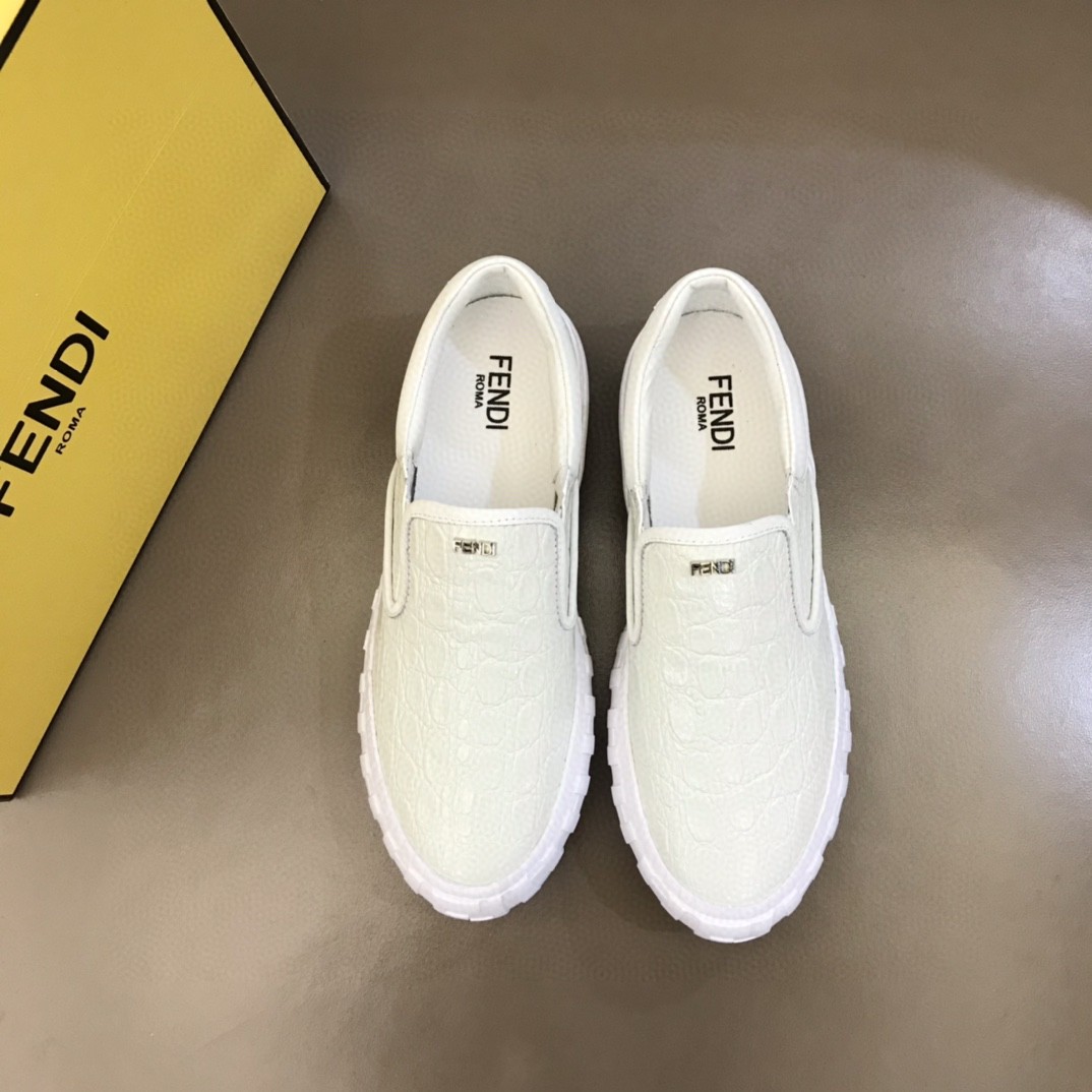F**di Force Slip On Sneakers White For Men 7E1454