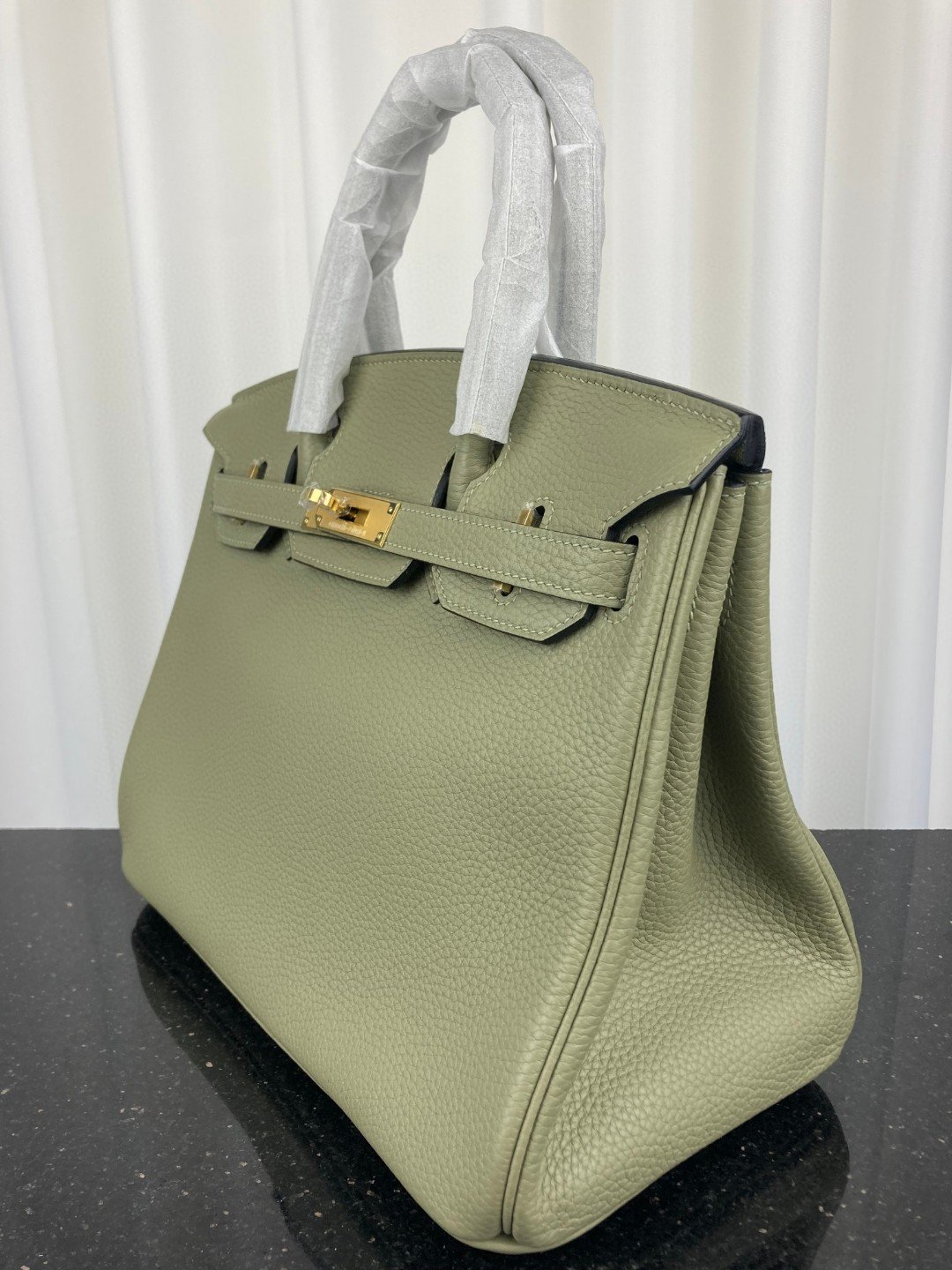 H**me5 Birkin Bag 30 Green Moss Toned Hardware Bag For Women, Women’s Handbags, Shoulder Bags 11.8in/30cm