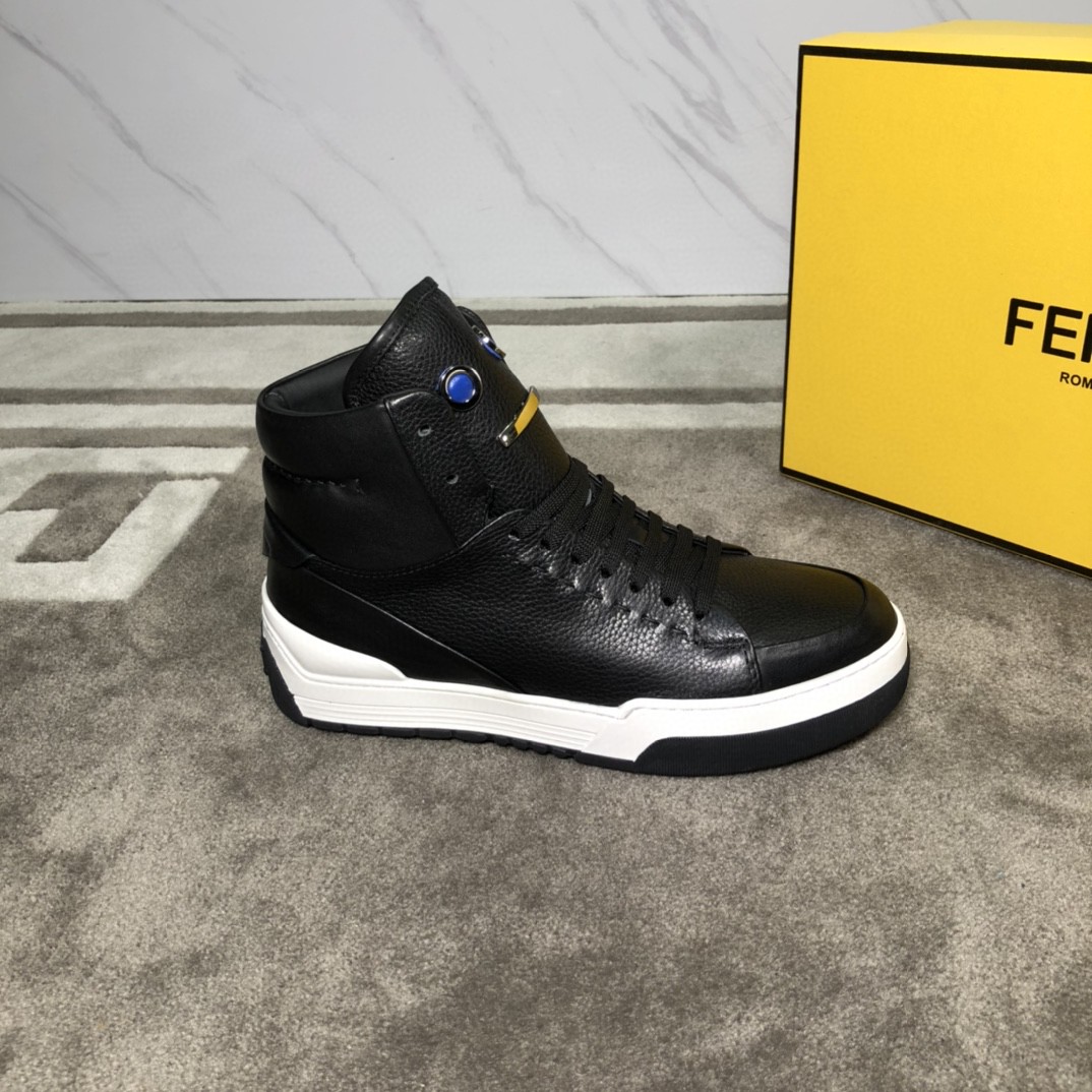 F**di Force High Tops Sneakers Black For Men