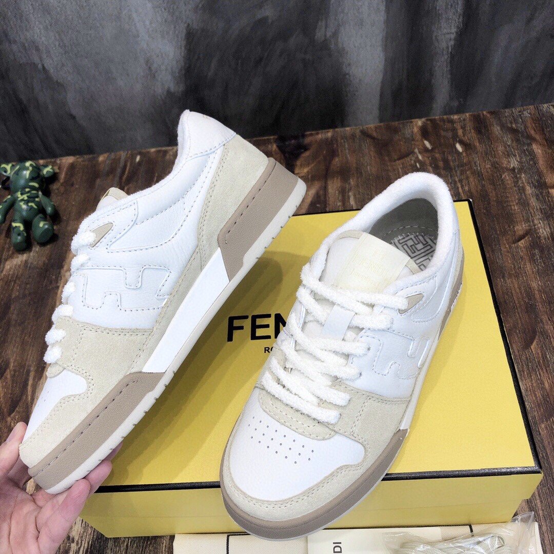 F**di Match Low Tops Sneakers White For Men 7E1493AHH2F1FHS