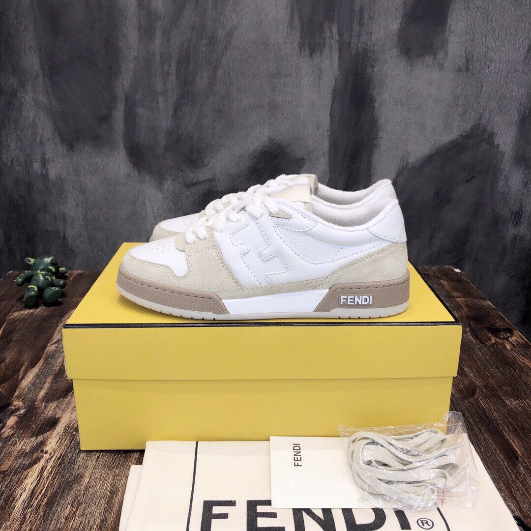 F**di Match Low Tops Sneakers White For Men 7E1493AHH2F1FHS